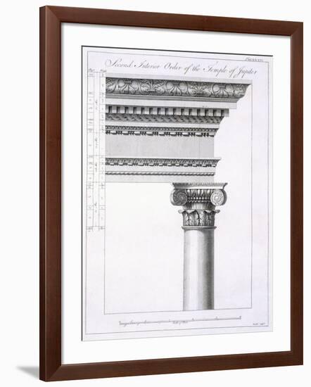 Second Interior Order of the Temple of Jupiter-Robert Adam-Framed Giclee Print