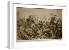 Second Lieutenant G.H. Woolley's Heroic Defence of 'Hill 60' with a Handful of Men-Richard Caton Woodville-Framed Giclee Print