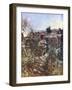 Second Lieutenant Hugo Throssell Holding Part of a Captured Turkish Trench-null-Framed Giclee Print