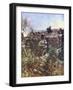 Second Lieutenant Hugo Throssell Holding Part of a Captured Turkish Trench-null-Framed Giclee Print