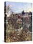 Second Lieutenant Hugo Throssell Holding Part of a Captured Turkish Trench-null-Stretched Canvas