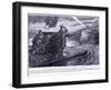 Second Lieutenant Robinson Dso Conveying a Field Gun across the Yser Canal under Heavy Fire in July-Arthur Paine Garratt-Framed Giclee Print