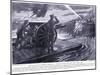 Second Lieutenant Robinson Dso Conveying a Field Gun across the Yser Canal under Heavy Fire in July-Arthur Paine Garratt-Mounted Giclee Print