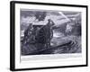 Second Lieutenant Robinson Dso Conveying a Field Gun across the Yser Canal under Heavy Fire in July-Arthur Paine Garratt-Framed Giclee Print