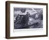 Second Lieutenant Robinson Dso Conveying a Field Gun across the Yser Canal under Heavy Fire in July-Arthur Paine Garratt-Framed Giclee Print