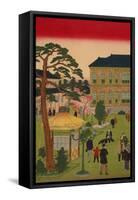 Second National Industrial Exhibition at Ueno Park No.1-Ando Hiroshige-Framed Stretched Canvas