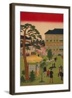 Second National Industrial Exhibition at Ueno Park No.1-Ando Hiroshige-Framed Art Print