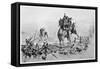 Second Punic War: Hannibal Crosses the Rhone with His Elephants Before Crossing the Alps into Italy-null-Framed Stretched Canvas