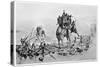 Second Punic War: Hannibal Crosses the Rhone with His Elephants Before Crossing the Alps into Italy-null-Stretched Canvas