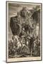 Second Punic War: Hannibal Descends into Italy after Crossing the Alps with His Elephants-Sanesi-Mounted Photographic Print