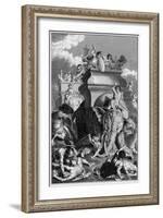 Second Punic War: Hannibal Goes into Action with His Elephants-null-Framed Art Print