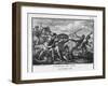 Second Punic War Scipio Africanus Defeats Hannibal at Zama in North Africa-Augustyn Mirys-Framed Art Print