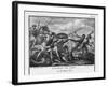 Second Punic War Scipio Africanus Defeats Hannibal at Zama in North Africa-Augustyn Mirys-Framed Art Print