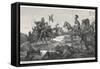 Second Punic War Scipio Africanus Meets Hannibal Before Defeating Him at Zama in North Africa-Hermann Vogel-Framed Stretched Canvas