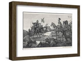 Second Punic War Scipio Africanus Meets Hannibal Before Defeating Him at Zama in North Africa-Hermann Vogel-Framed Photographic Print