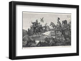 Second Punic War Scipio Africanus Meets Hannibal Before Defeating Him at Zama in North Africa-Hermann Vogel-Framed Photographic Print