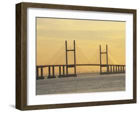 Second Severn Bridge, Avon, England, United Kingdom, Europe-Rainford Roy-Framed Photographic Print