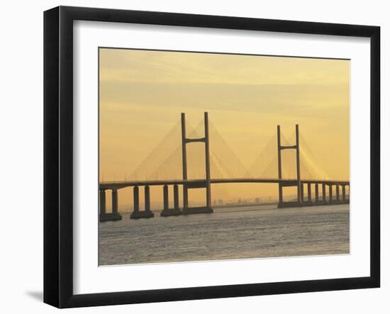 Second Severn Bridge, Avon, England, United Kingdom, Europe-Rainford Roy-Framed Photographic Print