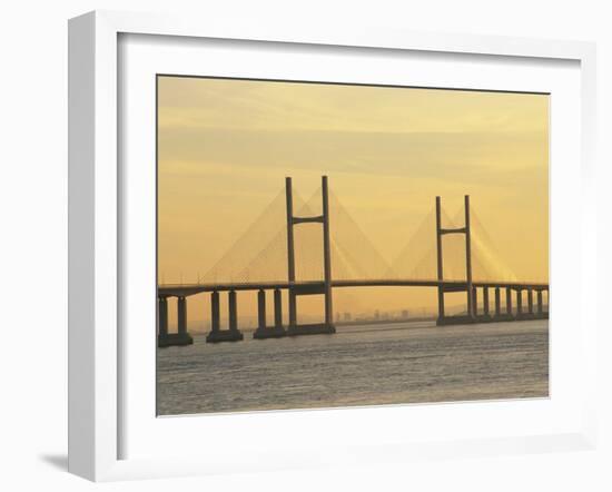 Second Severn Bridge, Avon, England, United Kingdom, Europe-Rainford Roy-Framed Photographic Print