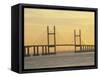 Second Severn Bridge, Avon, England, United Kingdom, Europe-Rainford Roy-Framed Stretched Canvas