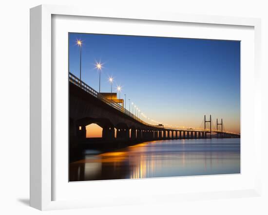 Second Severn Crossing Bridge, South East Wales, Wales, United Kingdom, Europe-Billy Stock-Framed Photographic Print