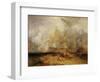 Second Sketch for 'The Battle of Trafalgar'-J. M. W. Turner-Framed Giclee Print