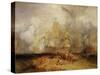 Second Sketch for 'The Battle of Trafalgar'-J. M. W. Turner-Stretched Canvas