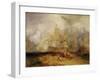 Second Sketch for 'The Battle of Trafalgar'-J. M. W. Turner-Framed Giclee Print