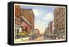 Second Street, Davenport, Iowa-null-Framed Stretched Canvas