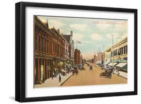 Second Street, Hastings, Nebraska-null-Framed Art Print