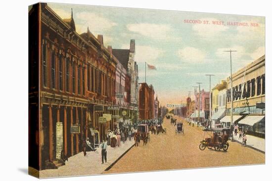 Second Street, Hastings, Nebraska-null-Stretched Canvas