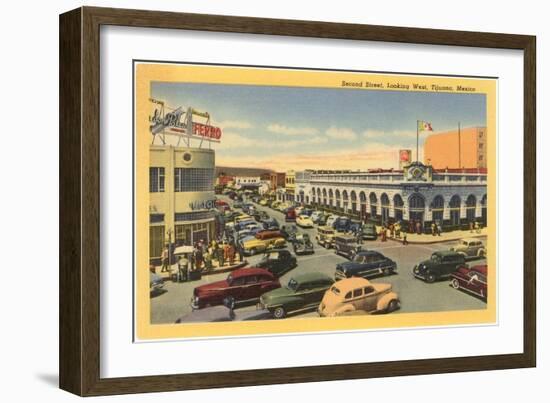 Second Street, Tijuana, Mexico-null-Framed Art Print