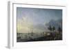 Second View of the Port of Bordeaux, Château Trumpet-Claude Joseph Vernet-Framed Giclee Print