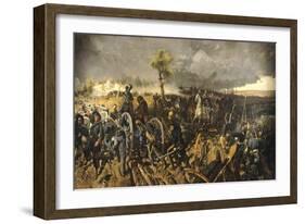 Second War of Independence: Battle of San Martino, 24 June 1859-Michele Cammarano-Framed Giclee Print