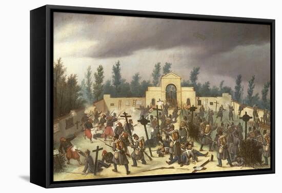 Second War of Independence, Episode of the Battle of Solferino, 24 June 1859-null-Framed Stretched Canvas