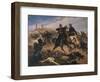 Second War of Independence, Marquis Fadini Saves General De Sonnaz's Life at Montebello-null-Framed Giclee Print