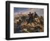Second War of Independence, Marquis Fadini Saves General De Sonnaz's Life at Montebello-null-Framed Giclee Print