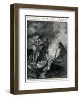 Second Wave of French Troops in German Trenches, WW1-Paul Thiriat-Framed Art Print