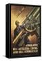 Second World War, Propaganda Poster for Recruitment of Army Soldiers-null-Framed Stretched Canvas