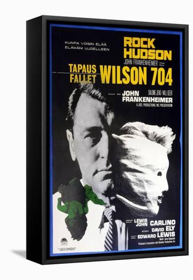 Seconds, (aka Wilson 704), Finnish Poster, Rock Hudson, 1966-null-Framed Stretched Canvas