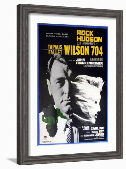 Seconds, (aka Wilson 704), Finnish Poster, Rock Hudson, 1966-null-Framed Art Print