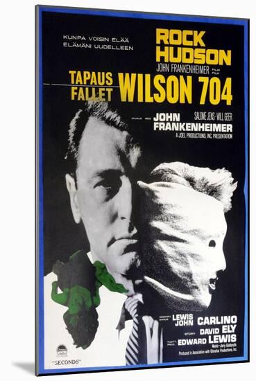 Seconds, (aka Wilson 704), Finnish Poster, Rock Hudson, 1966-null-Mounted Art Print