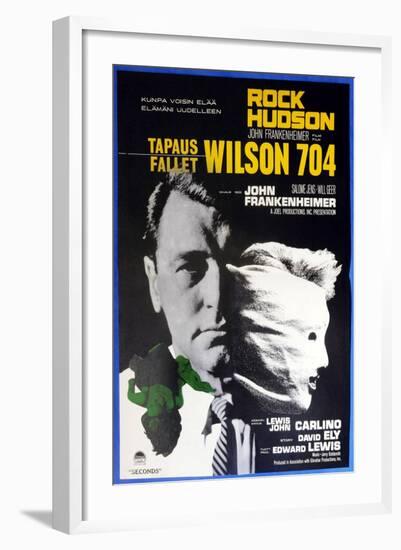 Seconds, (aka Wilson 704), Finnish Poster, Rock Hudson, 1966-null-Framed Art Print