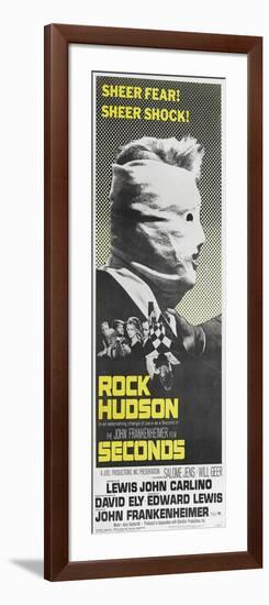 Seconds, US poster, Rock Hudson, 1966-null-Framed Art Print