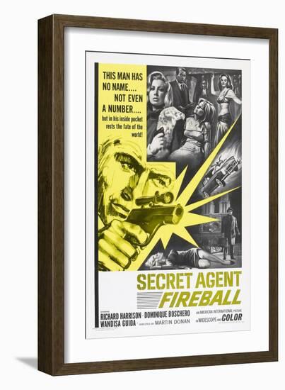 Secret Agent Fireball, 1965-null-Framed Art Print