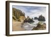 Secret Beach, Oregon, USA. Sea stacks at Secret Beach.-Emily Wilson-Framed Photographic Print