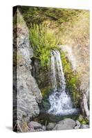 Secret Beach, Oregon, USA. Small creek flowing onto Secret Beach.-Emily Wilson-Stretched Canvas