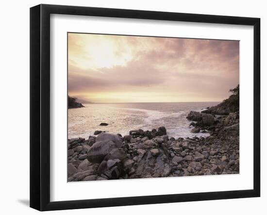 Secret Beach, Puerta Vallarta, Mexico-Walter Bibikow-Framed Photographic Print