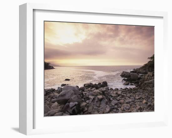 Secret Beach, Puerta Vallarta, Mexico-Walter Bibikow-Framed Photographic Print