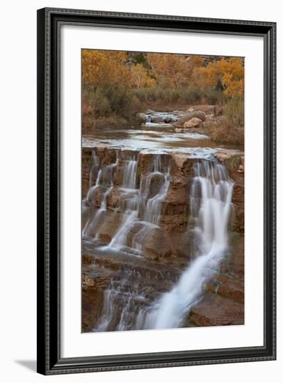 Secret Falls in the Fall, Washington County, Utah, United States of America, North America-James Hager-Framed Photographic Print